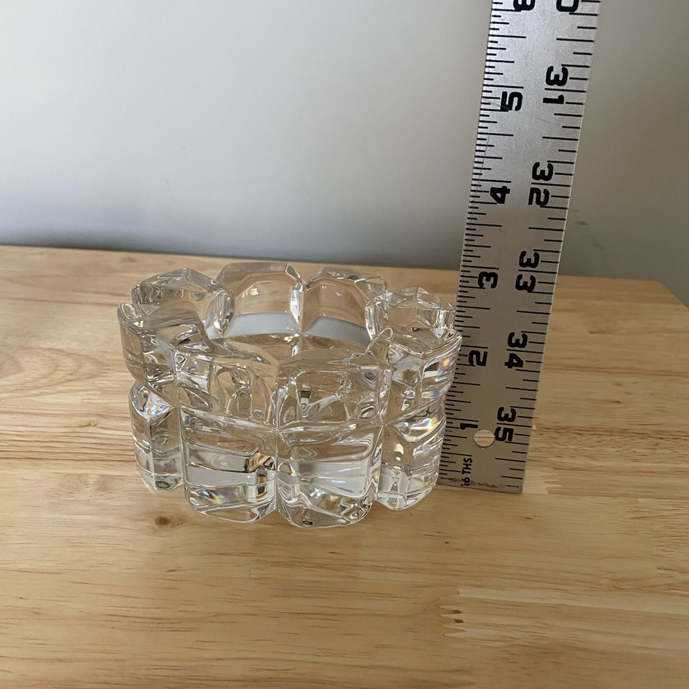 2 Mikasa crystal votive candle holders - Picture 6 of 6